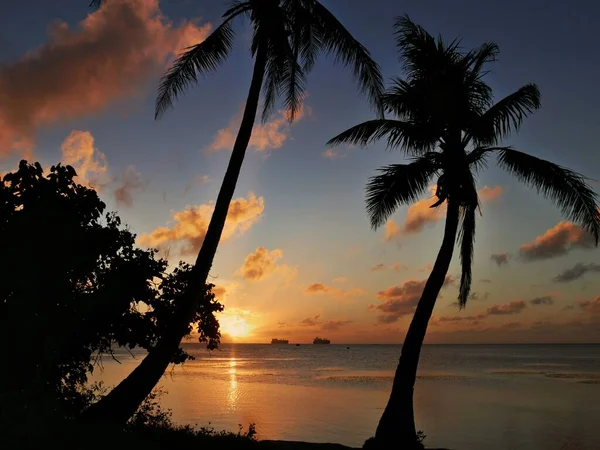 Magical Colors Tropical Sunset Northern Mariana Islands — Stock Photo, Image