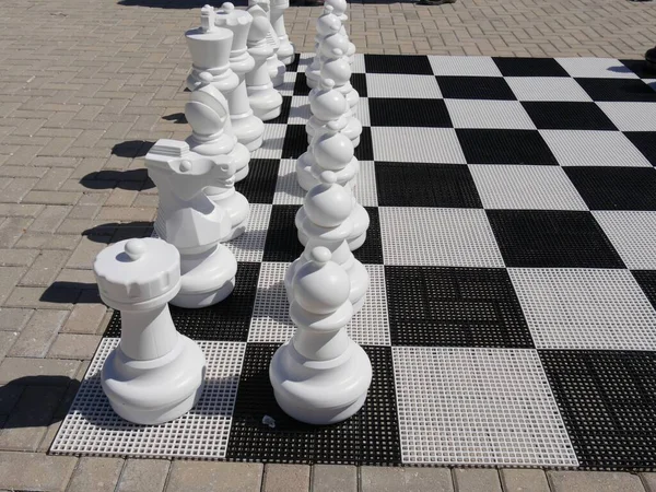 Giant Chess Set Ground Famous Island Resort — Stock Photo, Image