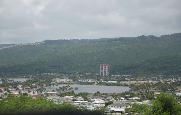 Гонолулу Гавайи Сентябрь 2015 Панорамный Вид Гонулулу Автострады Каланьянаоле — стоковое фото