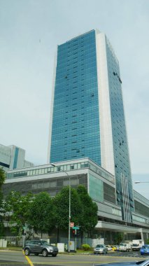 Singapur, Singapur-Mart 2016: Singapur 'da North Boat Quay ve Hill Caddelerinin köşesindeki modern, yüksek binalar.