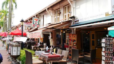 Singapur, Singapur-Mart 2016: Kampong Glam, Singapur 'daki mağazalar ve restoranlar.