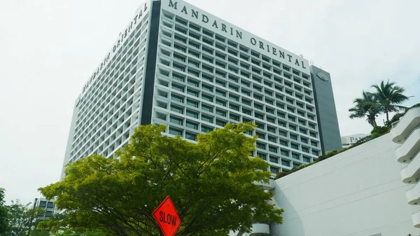Сингапур Сингапур Март 2016 Снимок Верхней Части Отеля Mandarin Oriental — стоковое фото
