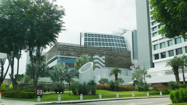 Singapur Singapur März 2016 Moderne Gebäude Entlang Der Straße Singapur — Stockfoto