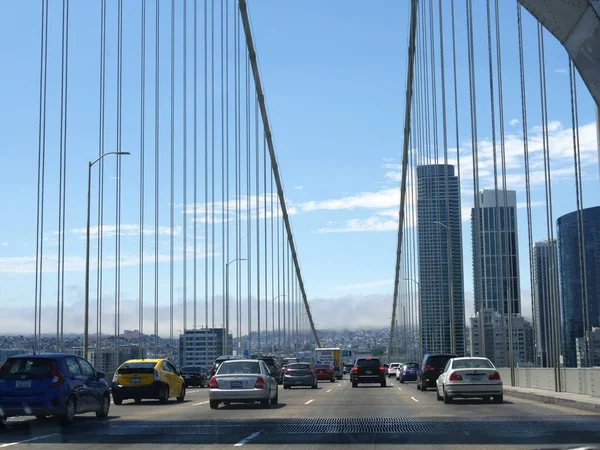 São Francisco Califórnia Julho 2018 Feche Trilhos Famosa Golden Gate — Fotografia de Stock