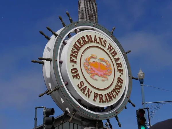 San Francisco California Julio 2018 Firma Del Muelle Pescadores San — Foto de Stock