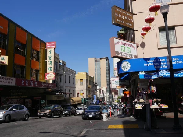 San Francisco California Temmuz 2018 Çin Mahallesi San Francisco Kaldırım — Stok fotoğraf