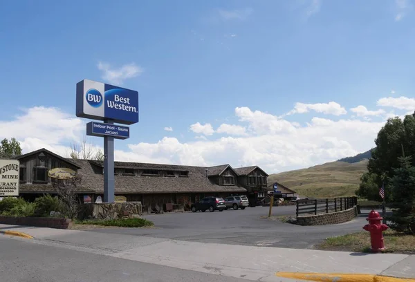 Gardiner Montana Luglio 2018 Ampia Panoramica Dell Hotel Best Western — Foto Stock