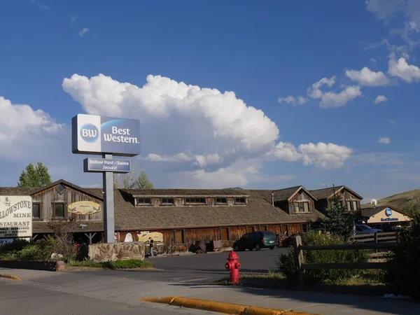 Gardiner Montana Juli 2018 Best Western Hotel Gardiner Montana Met — Stockfoto