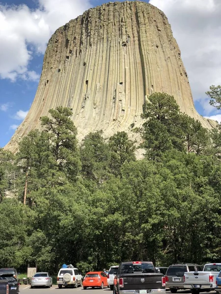 Condado Crook Wyoming Julio 2018 Imagen Recortada Del Monumento Nacional — Foto de Stock