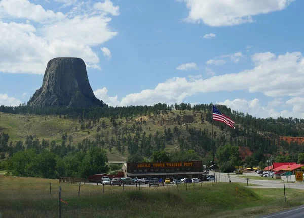 Crook County Wyoming Juli 2018 Devils Tower Amerika Eerste Nationale — Stockfoto