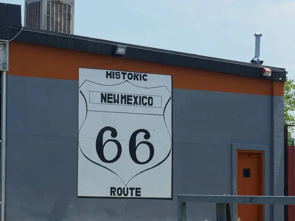 Albuquerque New Mexico August 2018 Sign Historic New Mexico Route — Stock Photo, Image