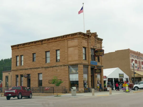 Custer City South Dakota Juli 2018 Het Bank Coffee House — Stockfoto