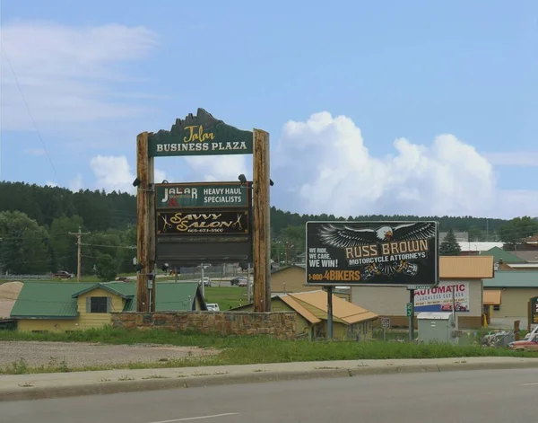 Custer City Jižní Dakota Červenec 2018 Barevné Reklamní Billboardy Podél — Stock fotografie