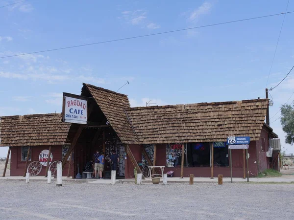 Newberry Springs California Július 2018 Széles Kép Bagdad Cafe Egy — Stock Fotó