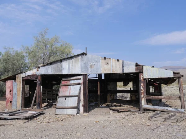 Kalan Binalardan Biri Hala Garlock Duruyor Kern County Eskiden Maden — Stok fotoğraf