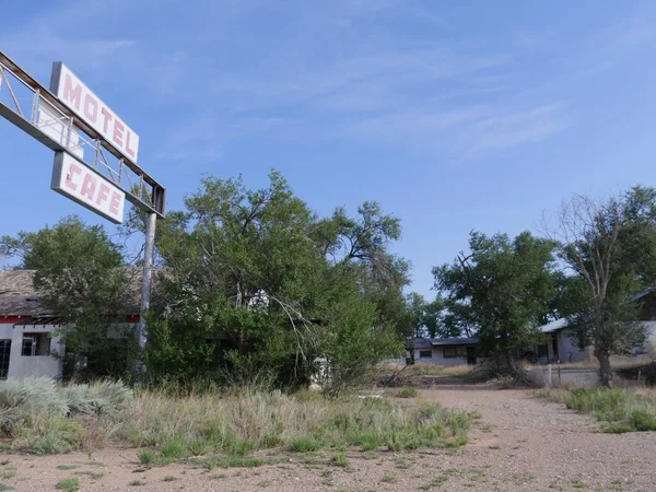 Glenrio Mexikó 2018 Augusztus Dilapidated Structures Glenrio One America Ghost — Stock Fotó