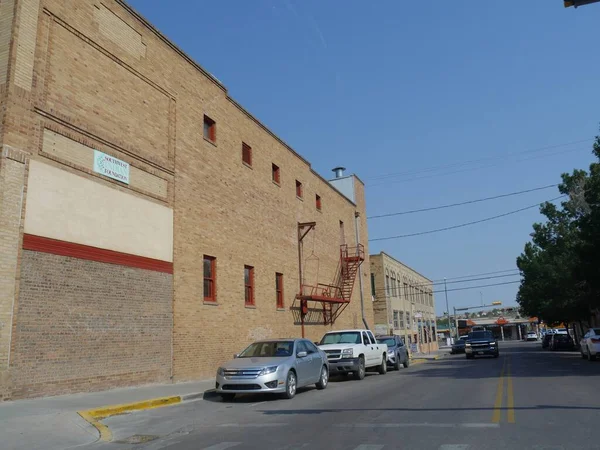 Gallup New Mexico Agosto 2018 Calle Lateral Con Coches Estacionados — Foto de Stock