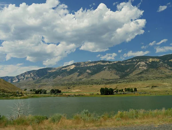 Beautiful Nature Views Lake North Fork Highway Wyoming — Stock Photo, Image