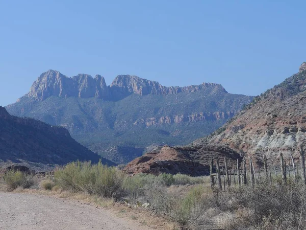 Paisagem Com Belas Montanhas Altas Grafton Utah — Fotografia de Stock