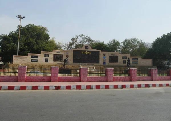 Mathura India Березень 2018 One Strike Corps Indian Army Memorial — стокове фото