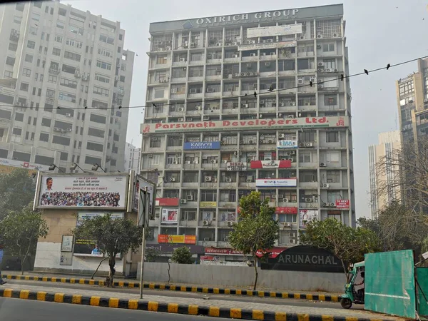 Nueva Delhi India Marzo 2018 Edificios Alto Crecimiento Nueva Delhi — Foto de Stock