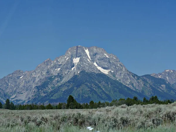 Pasma Górskie Parku Narodowym Grand Teton Wyoming — Zdjęcie stockowe