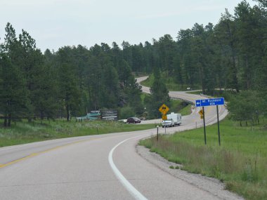 Custer City, Güney Dakota - Temmuz 2018: Mt. Güney Dakota 'da Rushmore.