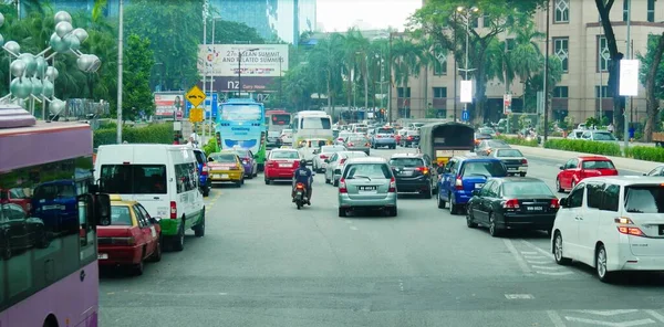 Kuala Lumpur Malesia Marzo 2018 Ampio Scatto Stradale Con Traffico — Foto Stock