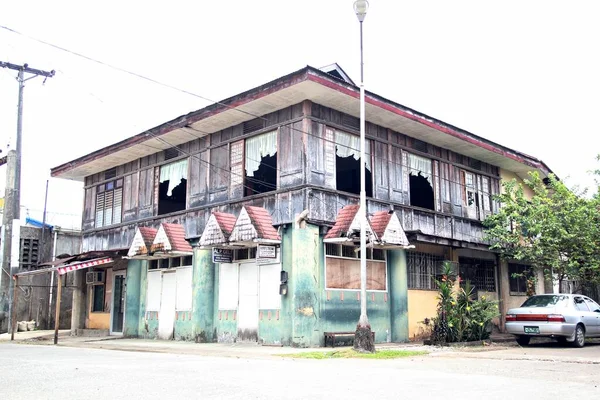Surigao Del Sur Filipinas Agosto 2014 Uma Casa Ancestral Cidade — Fotografia de Stock