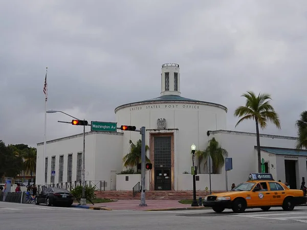 Miami Florida Diciembre 2018 Frente Edificio Oficina Correos Los Estados — Foto de Stock