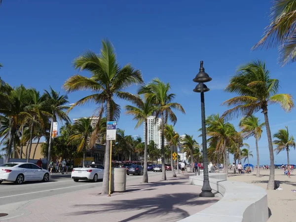 Miami Florida Dicembre 2018 Fotografia Strada All Ocean Drive Miami — Foto Stock