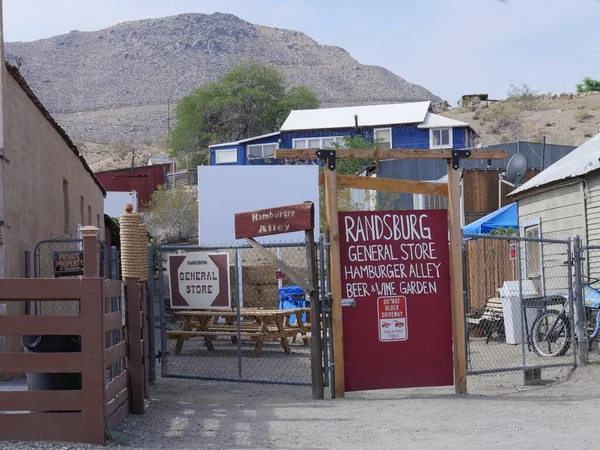 Randsburg Californië Juli 2018 Gevel Van General Store Hamburger Alley — Stockfoto