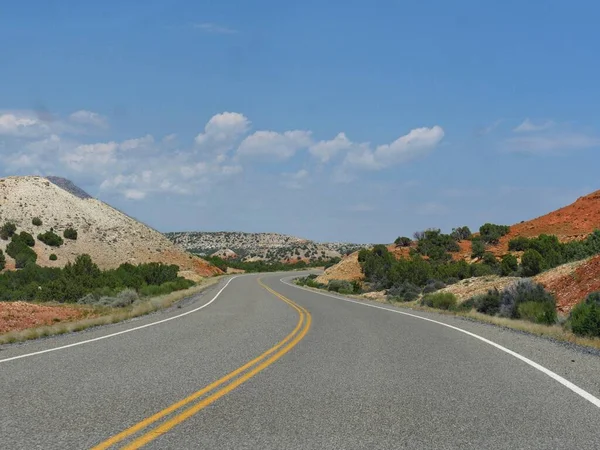 Winding Road Wyoming Approaching Montana State Line — Stock Photo, Image