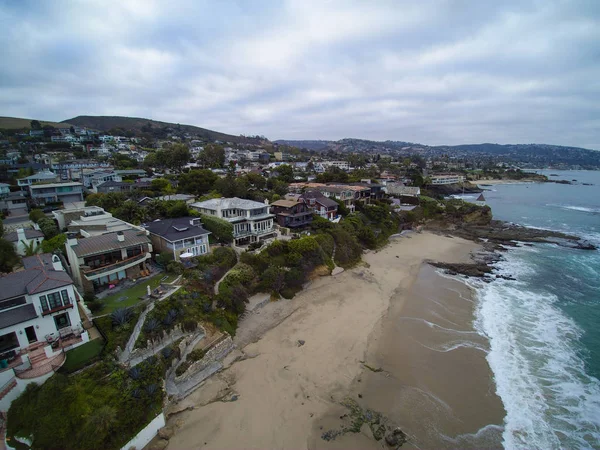 Vista aérea de Shaws Cove, Laguna Beach, Califórnia . — Fotografia de Stock