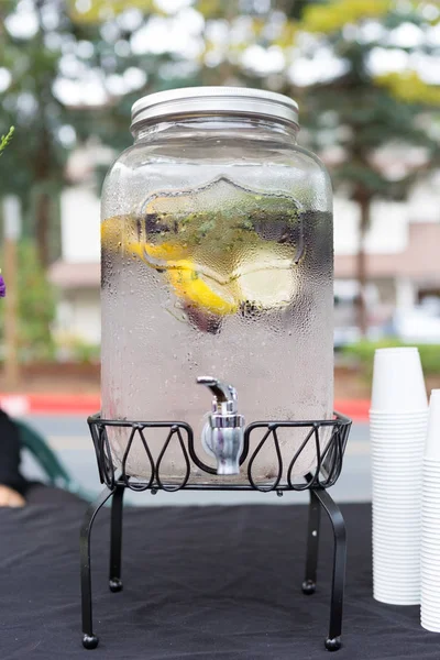 Flavored water at the Farmers\' market