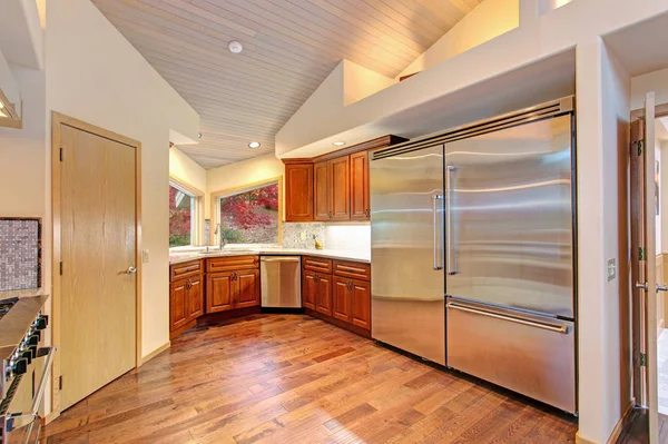 Amazing  kitchen with high-end stainless steel appliances