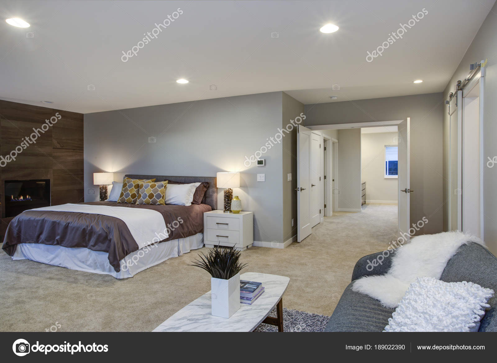 Upstairs Stunning Master Bedroom With Fireplace And Private Deck