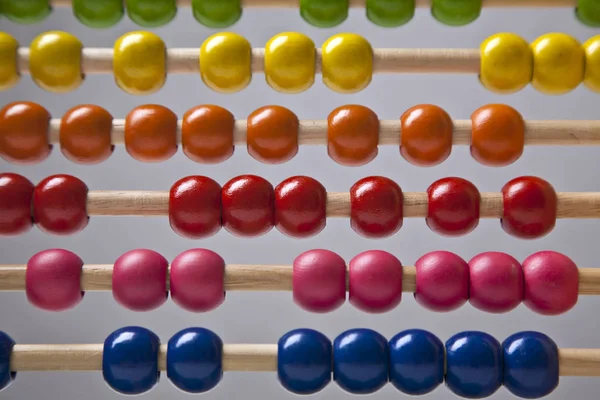 Strumento multicolore Abacus per il conteggio — Foto Stock