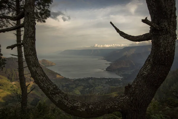 鳥羽湖への眺望 ロイヤリティフリーのストック写真