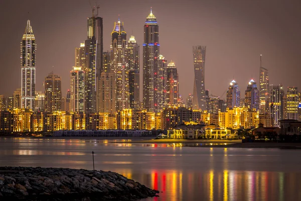 Skyline baia di Marina Dubai — Foto Stock