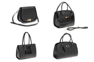 Bayan deri çanta üzerinde bir beyaz background3