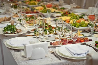 Tablo restoranda lezzetli yemekler