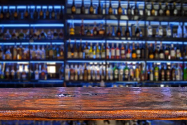 Dřevěné Desky Pozadí Lahví Alkoholem Starý Přepážka Jako Rozvržení Pro — Stock fotografie