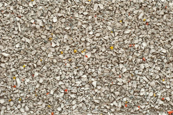 Texture Wall Made Small Yellow Red White Stones — Stock Photo, Image