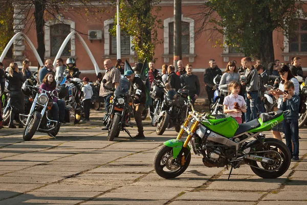 Černovice Ukrajina Října2019 Motorkářský Festival Setkání Motocyklistů Centrálním Náměstí Města — Stock fotografie