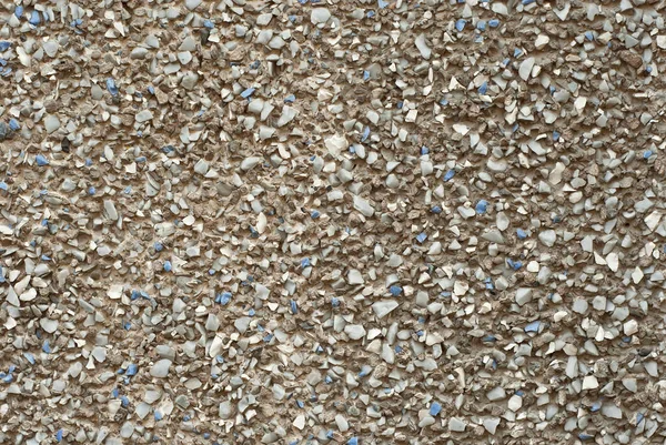 Текстура Стены Выполнена Маленьких Голубых Белых Камней — стоковое фото