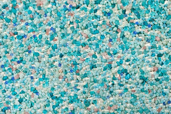Beyaz Arka Planda Çeşitli Mücevherlerin Dokusu Mavi Mor Pembe Cyan — Stok fotoğraf