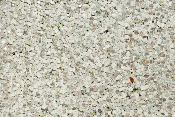 Textur Verschiedener Juwelen Auf Weißem Hintergrund Weiße Und Graue Steine — Stockfoto