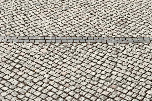 Pavimentar Rua Cidade Substituição Azulejos Antigos Pavimentação Reparos Poços Nas — Fotografia de Stock