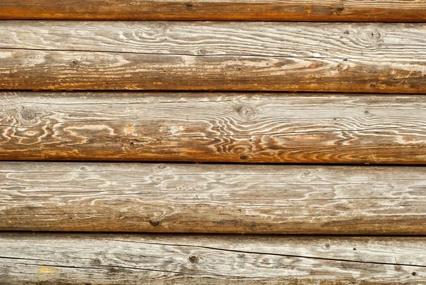 Stare Zniekształcone Deski Rzędzie Ścianie Tekstura Naturalnych Szorstkich Desek — Zdjęcie stockowe